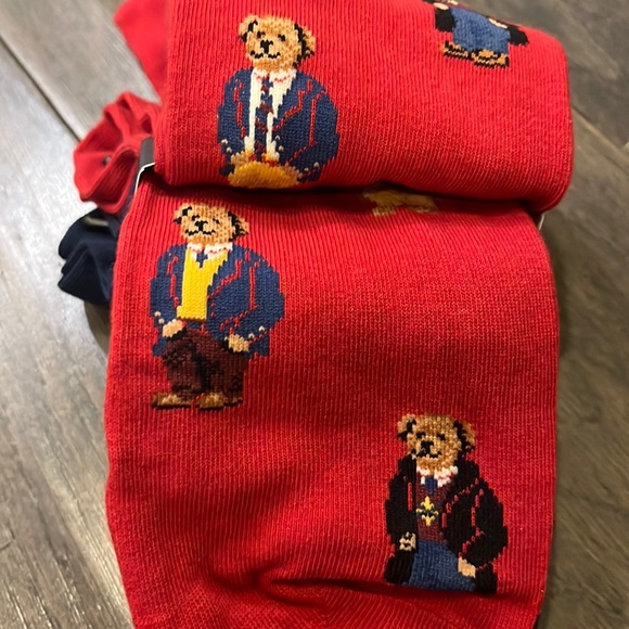 Polo Ralph Lauren Martini Preppy Bear Casual Socks new Mens Shoe Size 6-12.5 - Picture 5 of 9